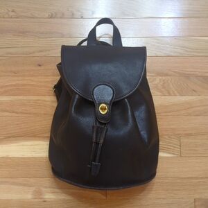 Vintage Large Coach Leather Backpack